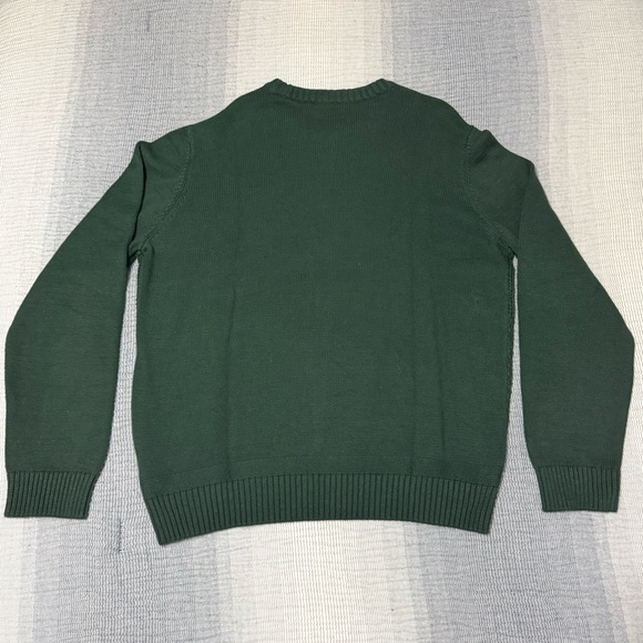 Ben Sherman Sweater Men XL Green/Spruce 100% Cotton Crew Neck Preppy Minimalist - Picture 8 of 10